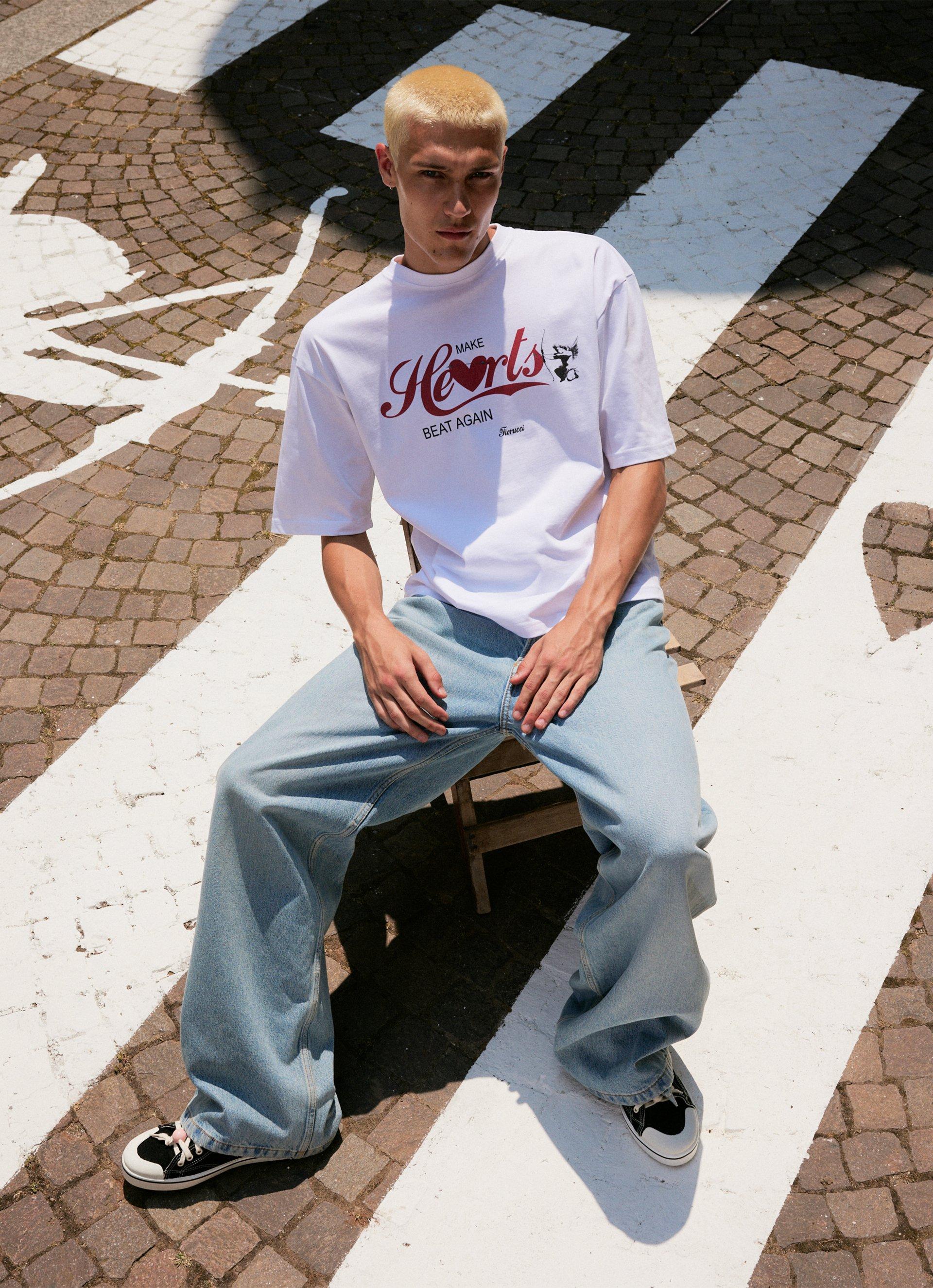 Piazza Fiorucci See Now Buy Now Capsule Collection - Make Hearts Beat Again Relaxed Fit T-Shirt